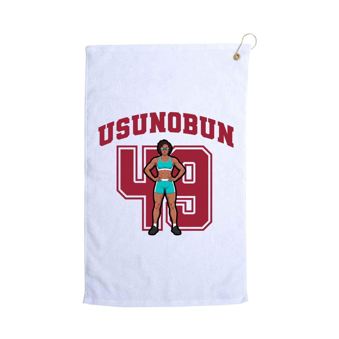 Golf Towel — Number in White