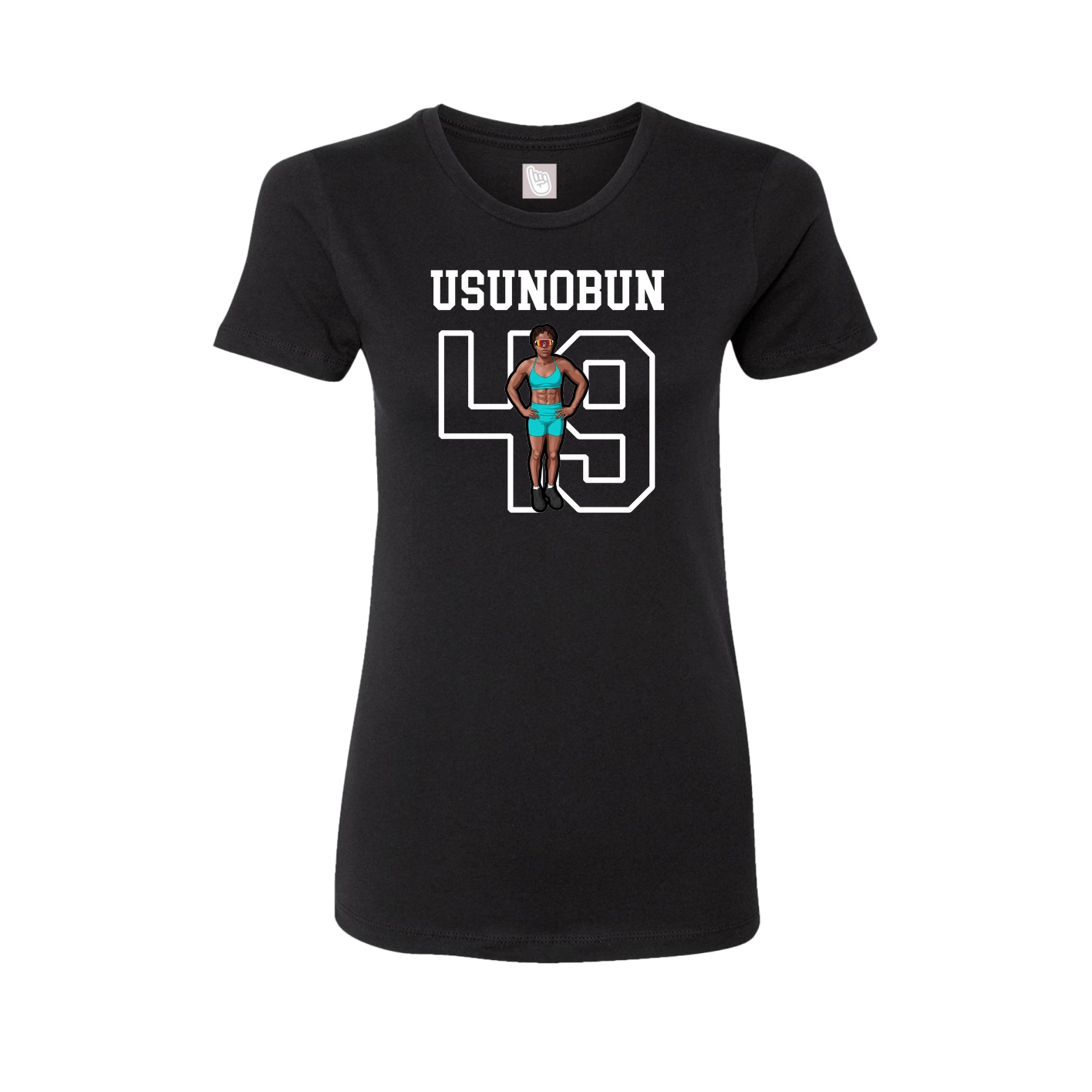 Fitted Women's Tee — Shirsey in Black