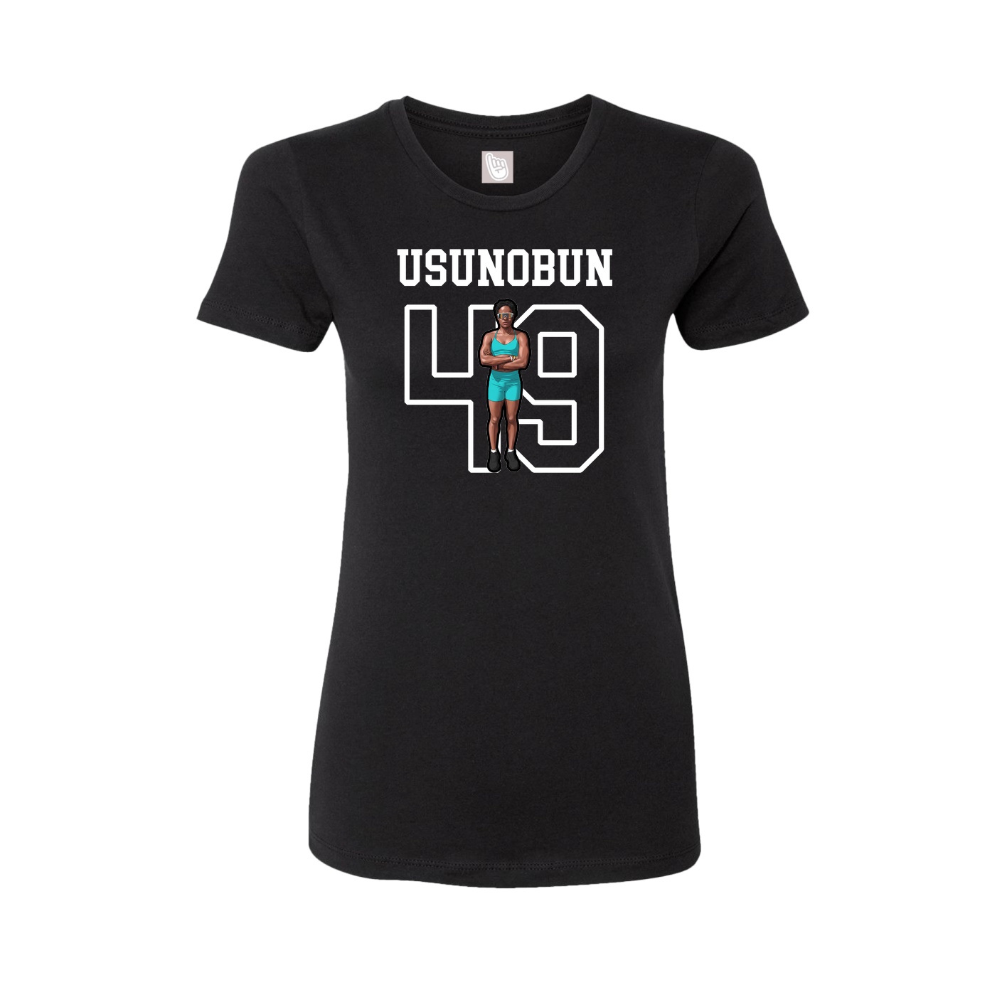 Fitted Women's Tee — Shirsey in Black