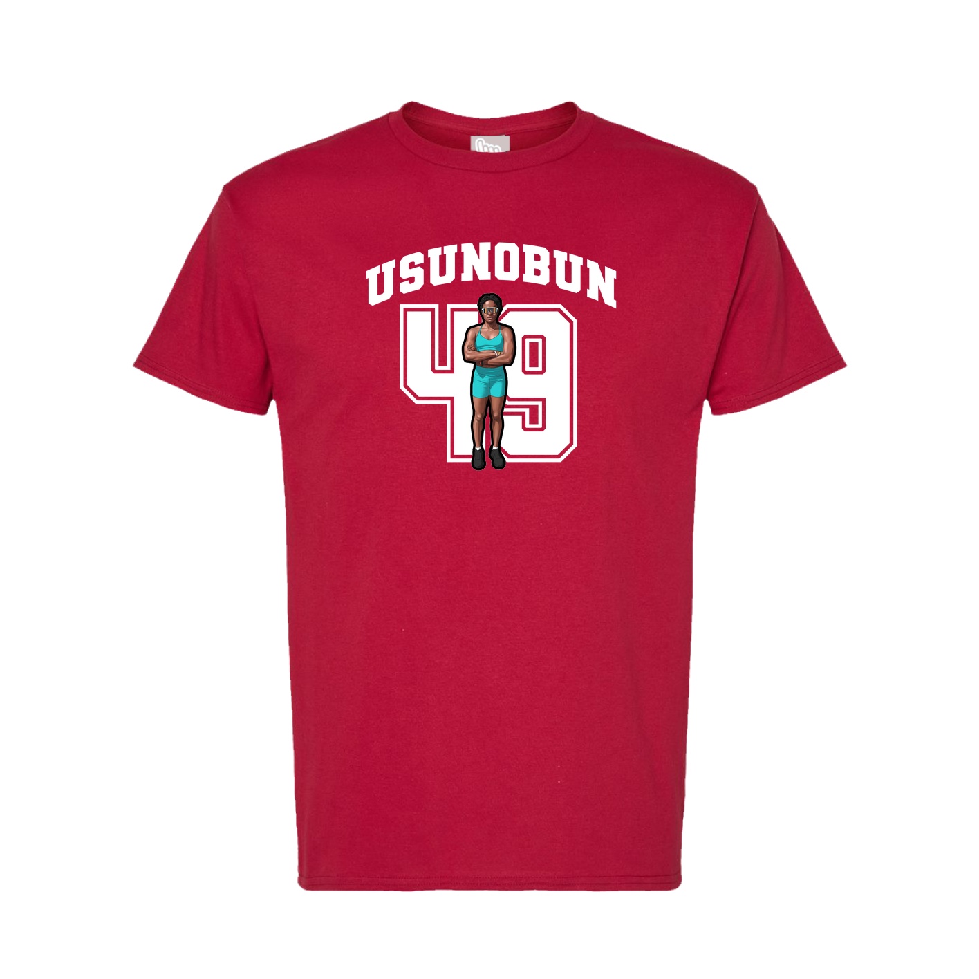 Tee — Number in Crimson