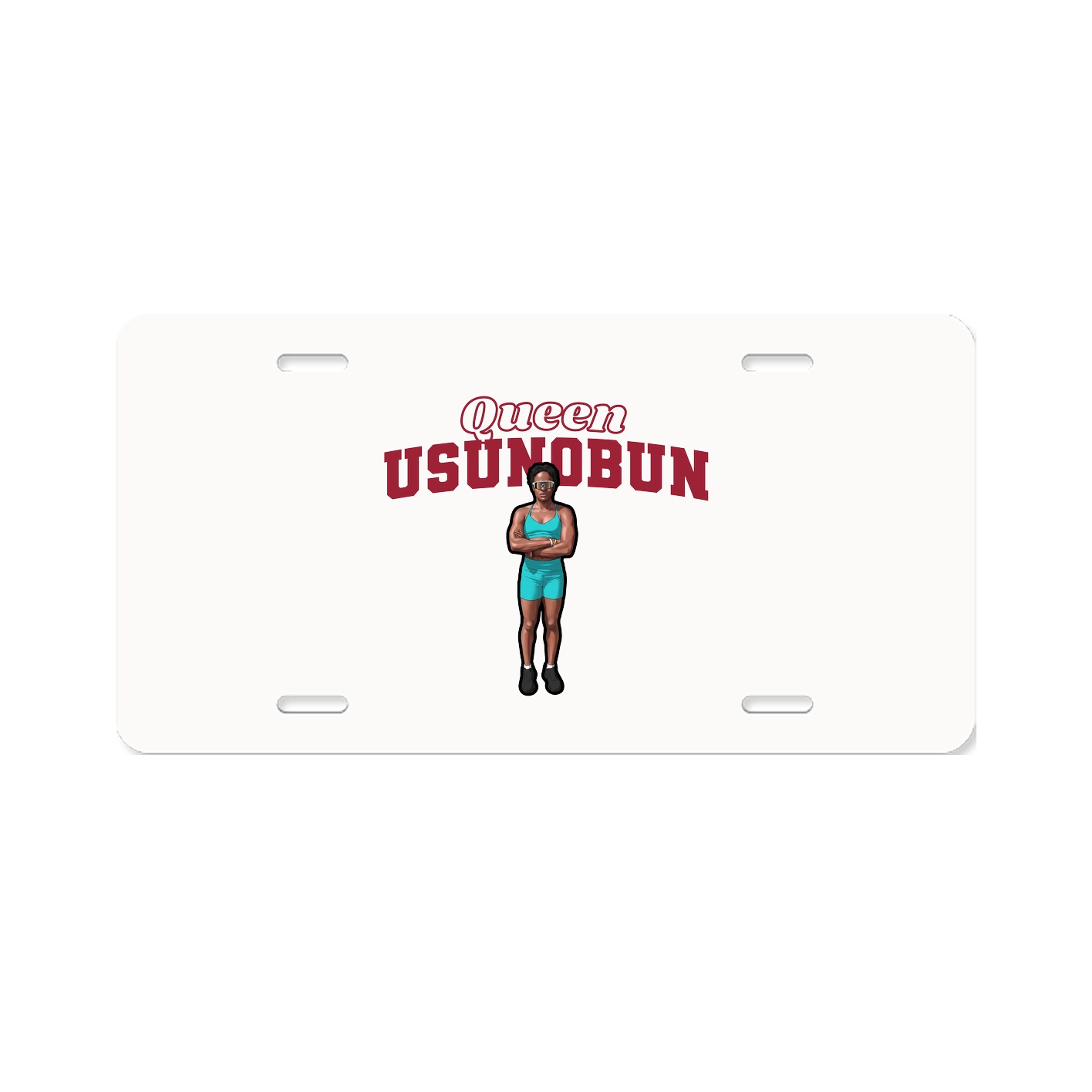 License Plate — Name Arch in Classic