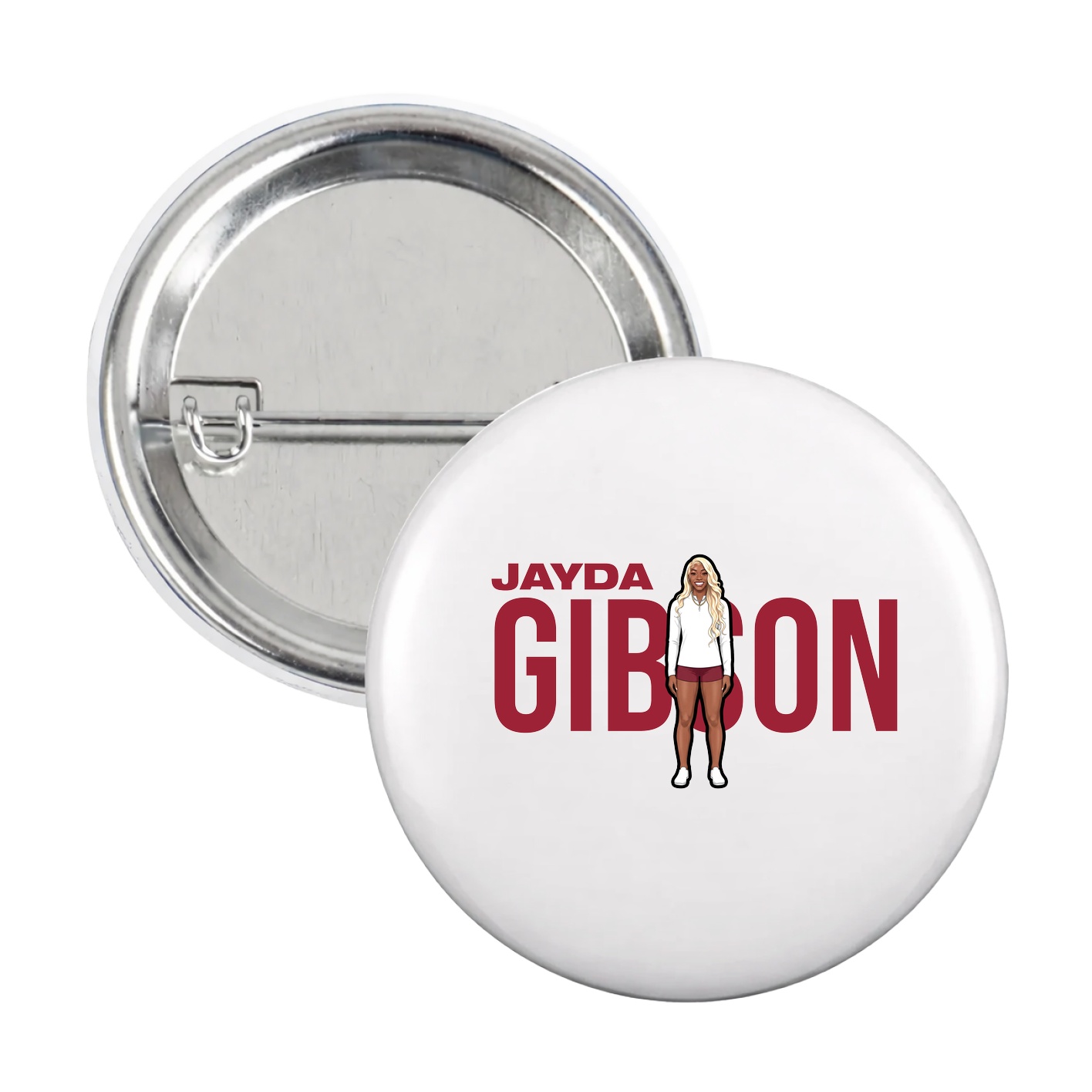 Game Day Button — Player Name in White