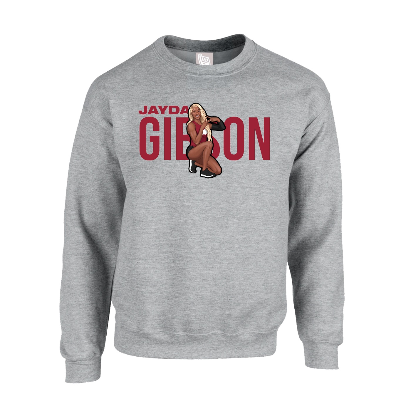 Fleece Crew — Player Name in Grey