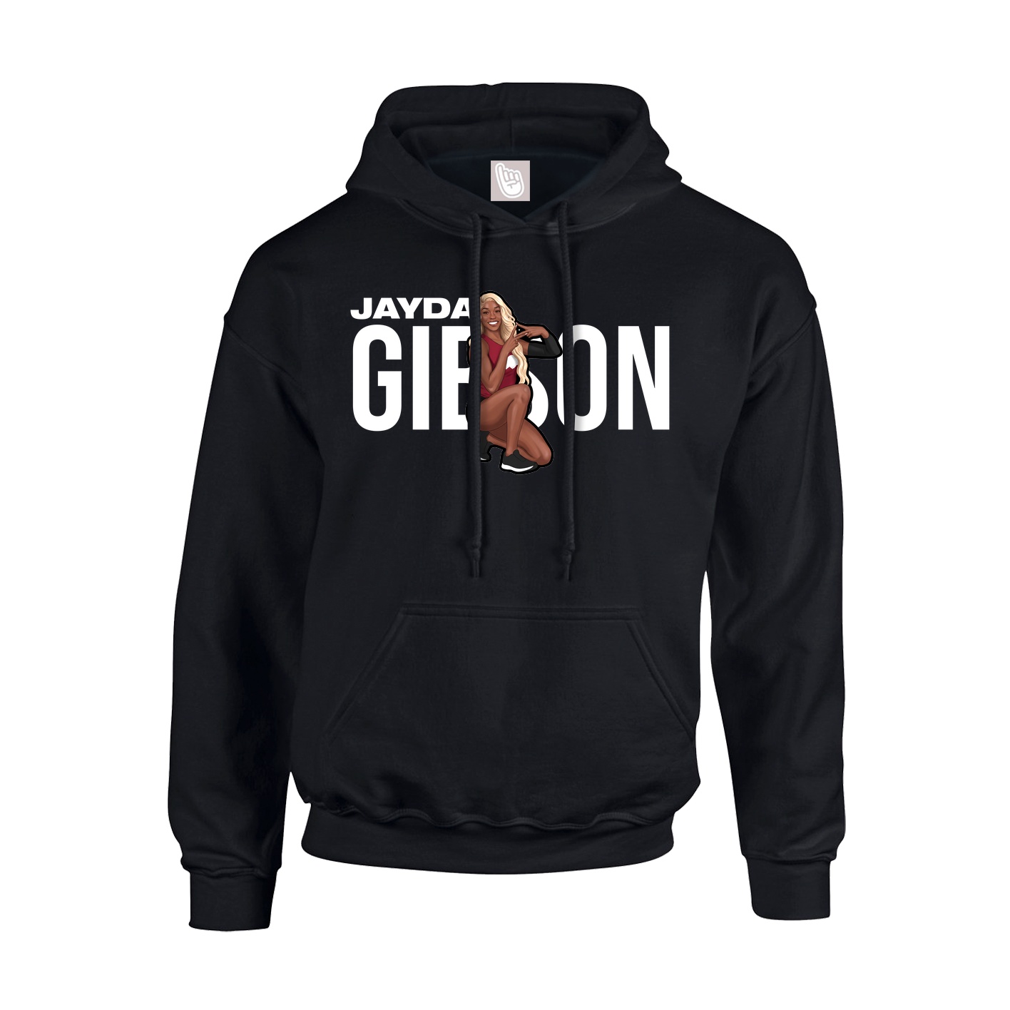Youth Hoodie — Player Name in Black