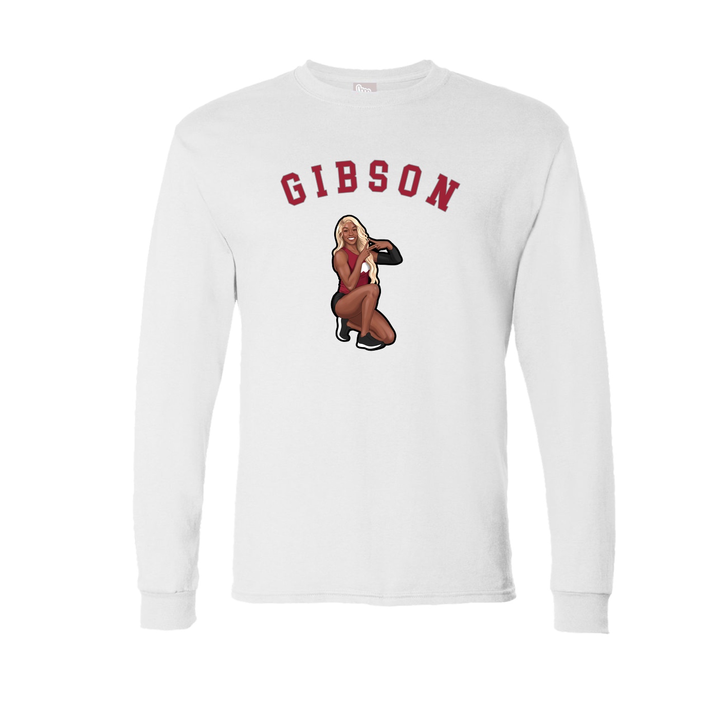 Long Sleeve Tee — Shirsey Arch in White