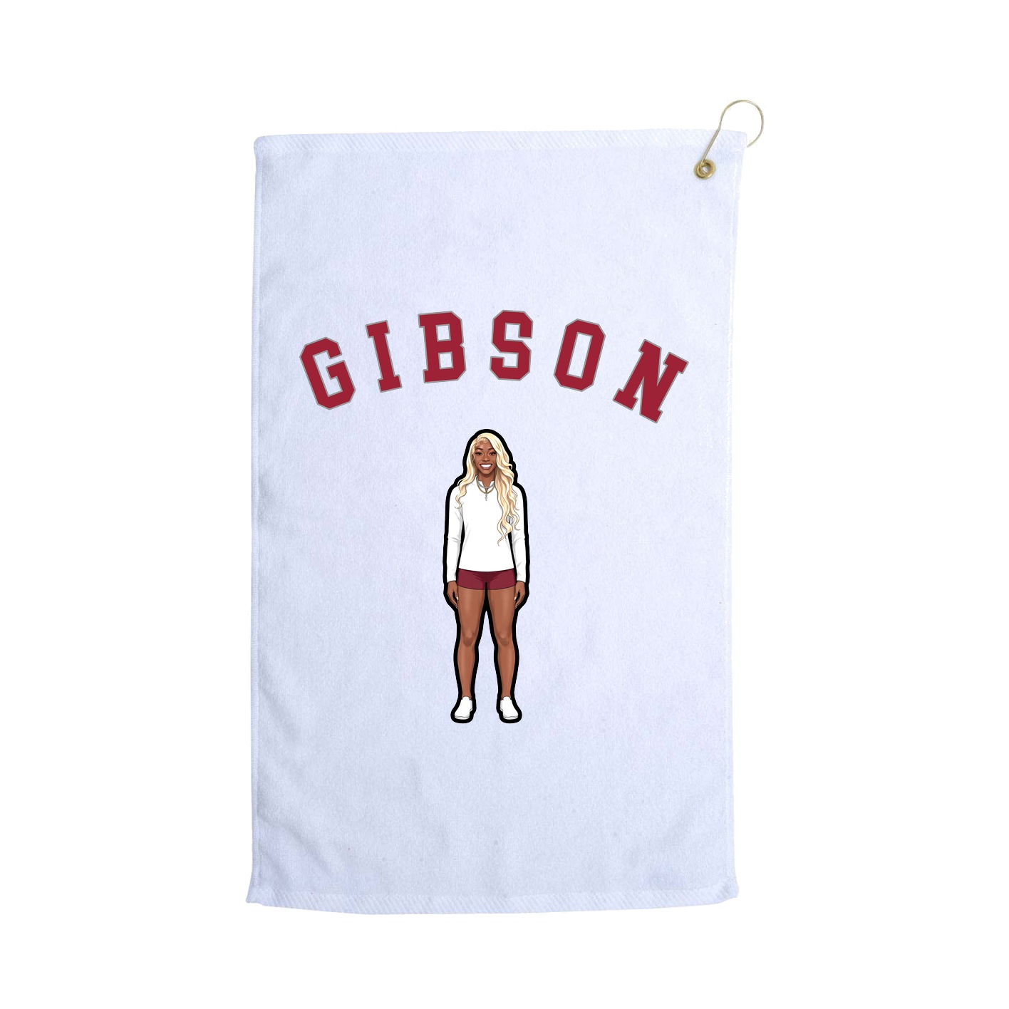 Golf Towel — Shirsey Arch in White