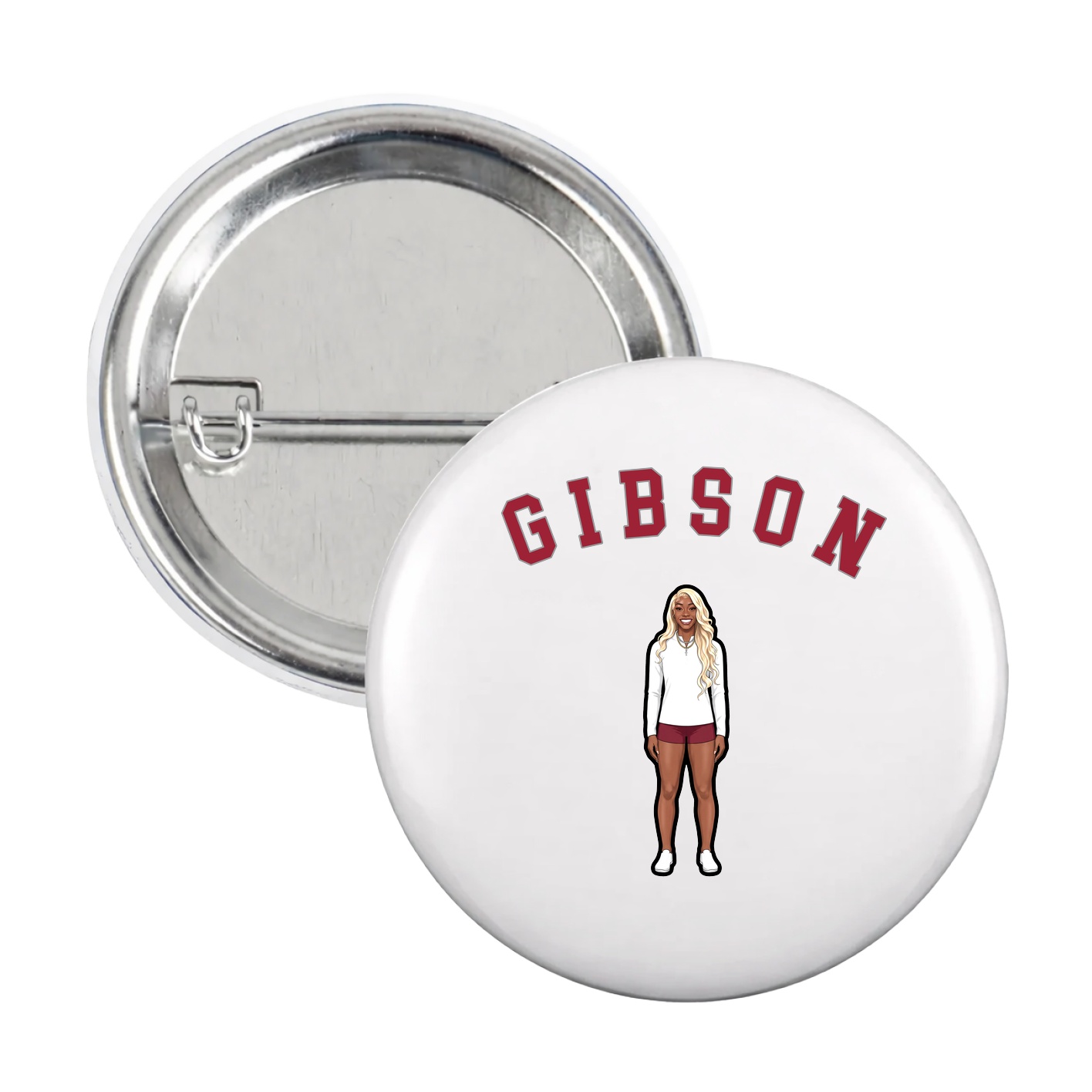 Game Day Button — Shirsey Arch in White