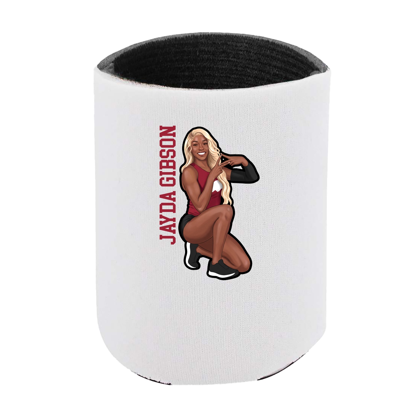 Can Holder — Name Vertical in White