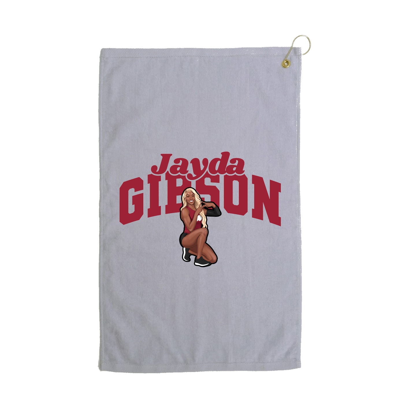 Golf Towel — Signature Arch in Grey