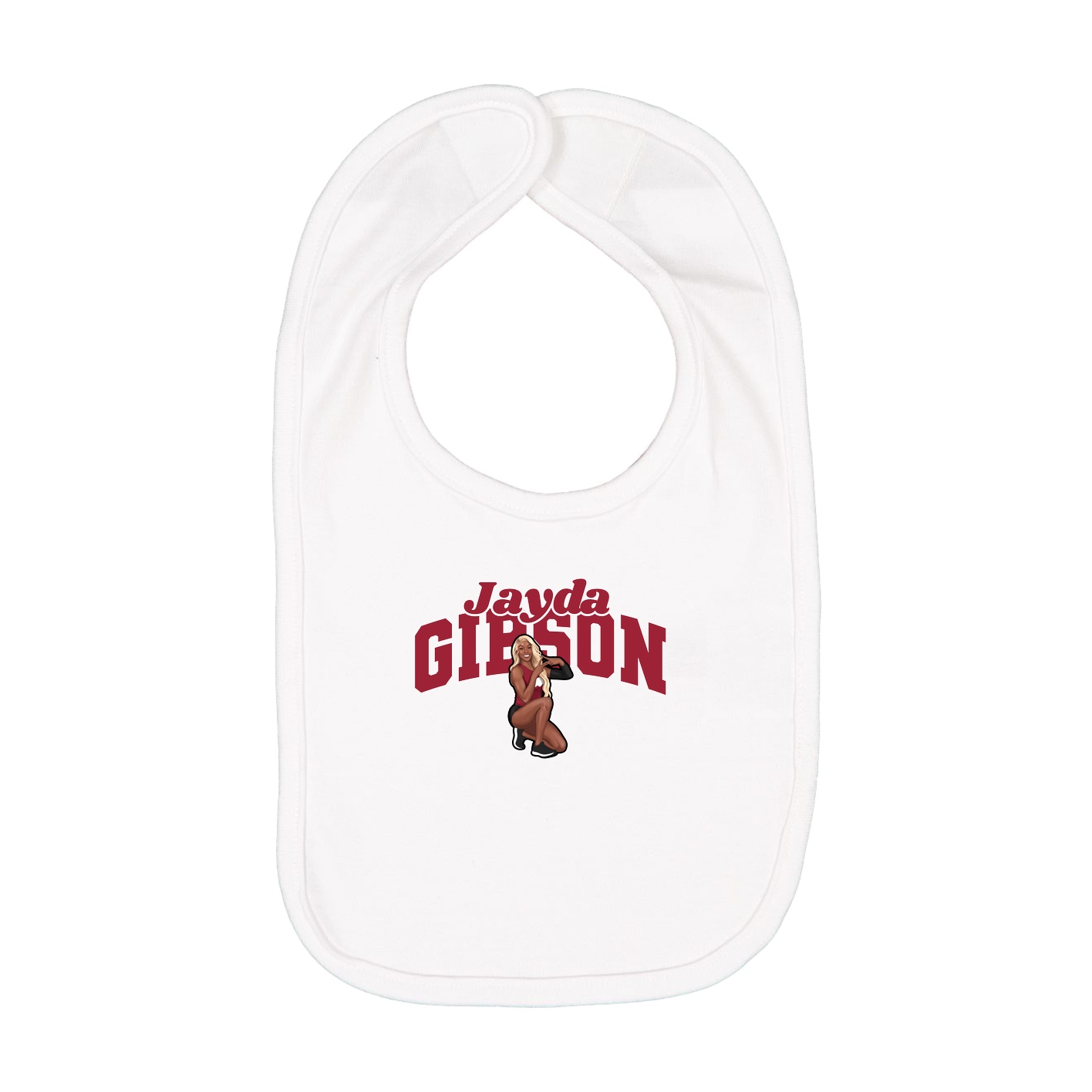 Infant Bib — Signature Arch in White