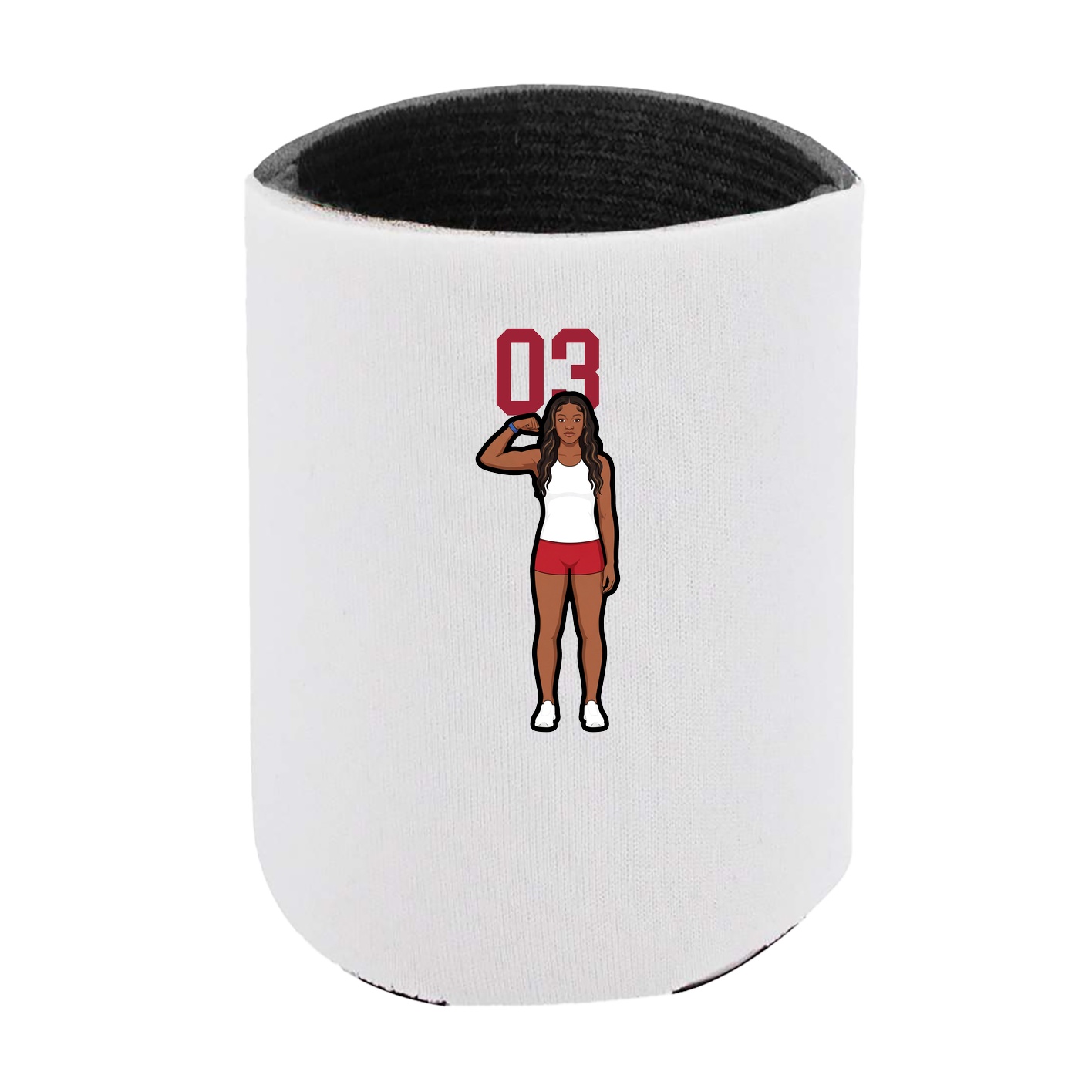 Can Holder — Number Top in White