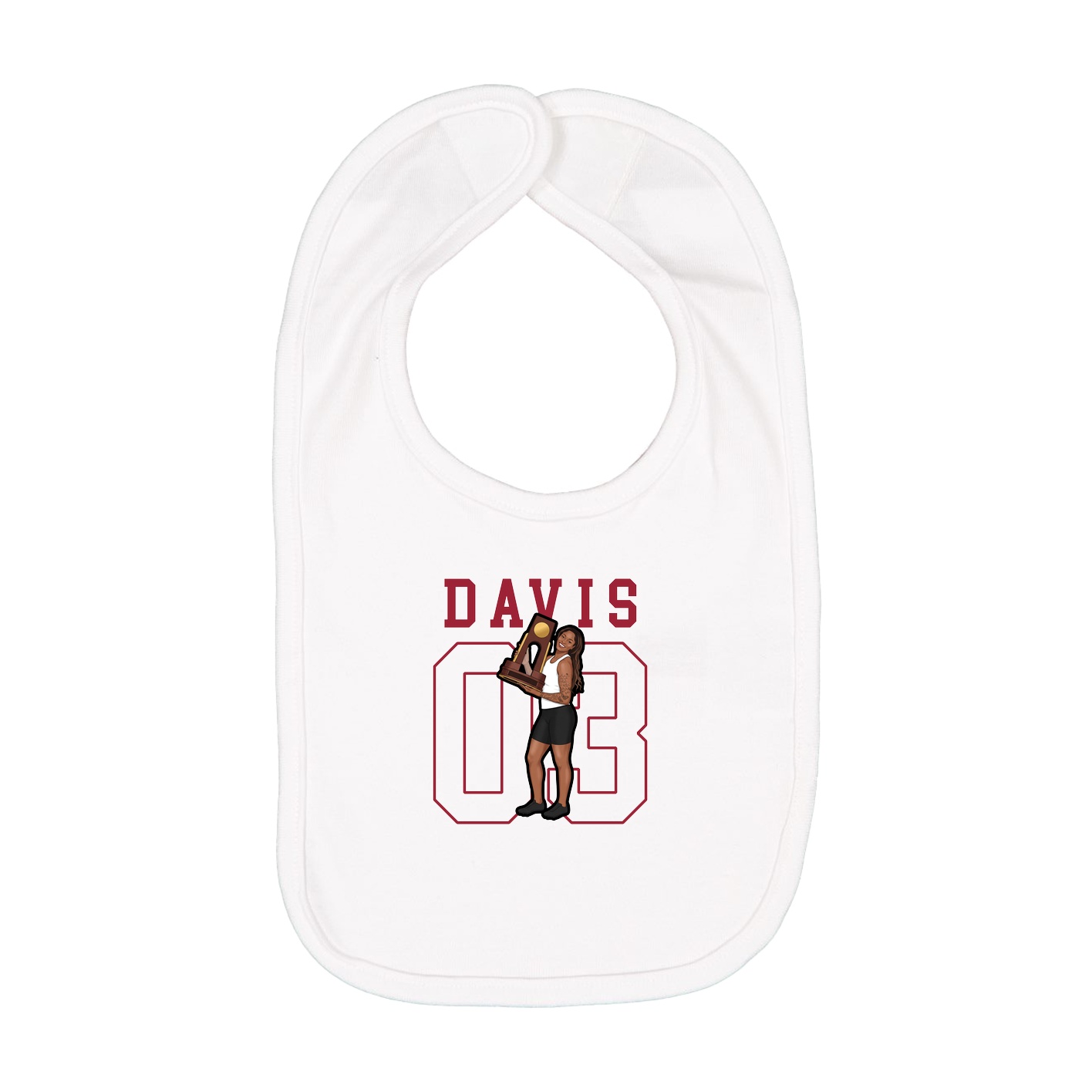 Infant Bib — Shirsey in White