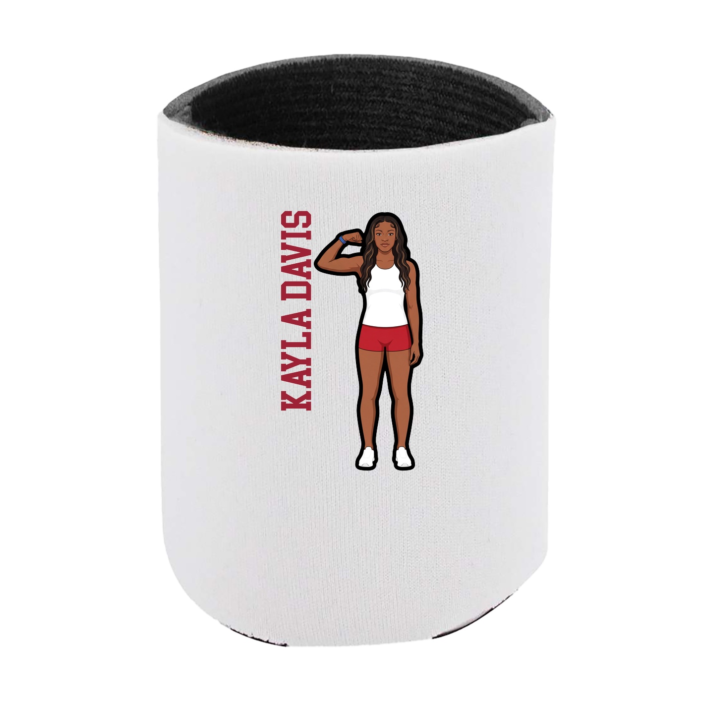 Can Holder — Name Vertical in White