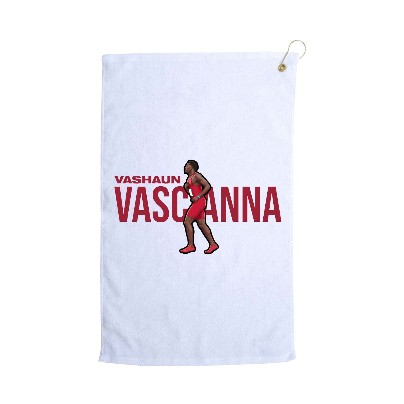Golf Towel — Player Name in White