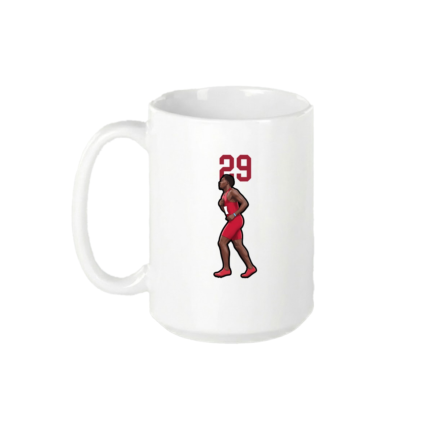 15oz Coffee Mug — Number Top in White