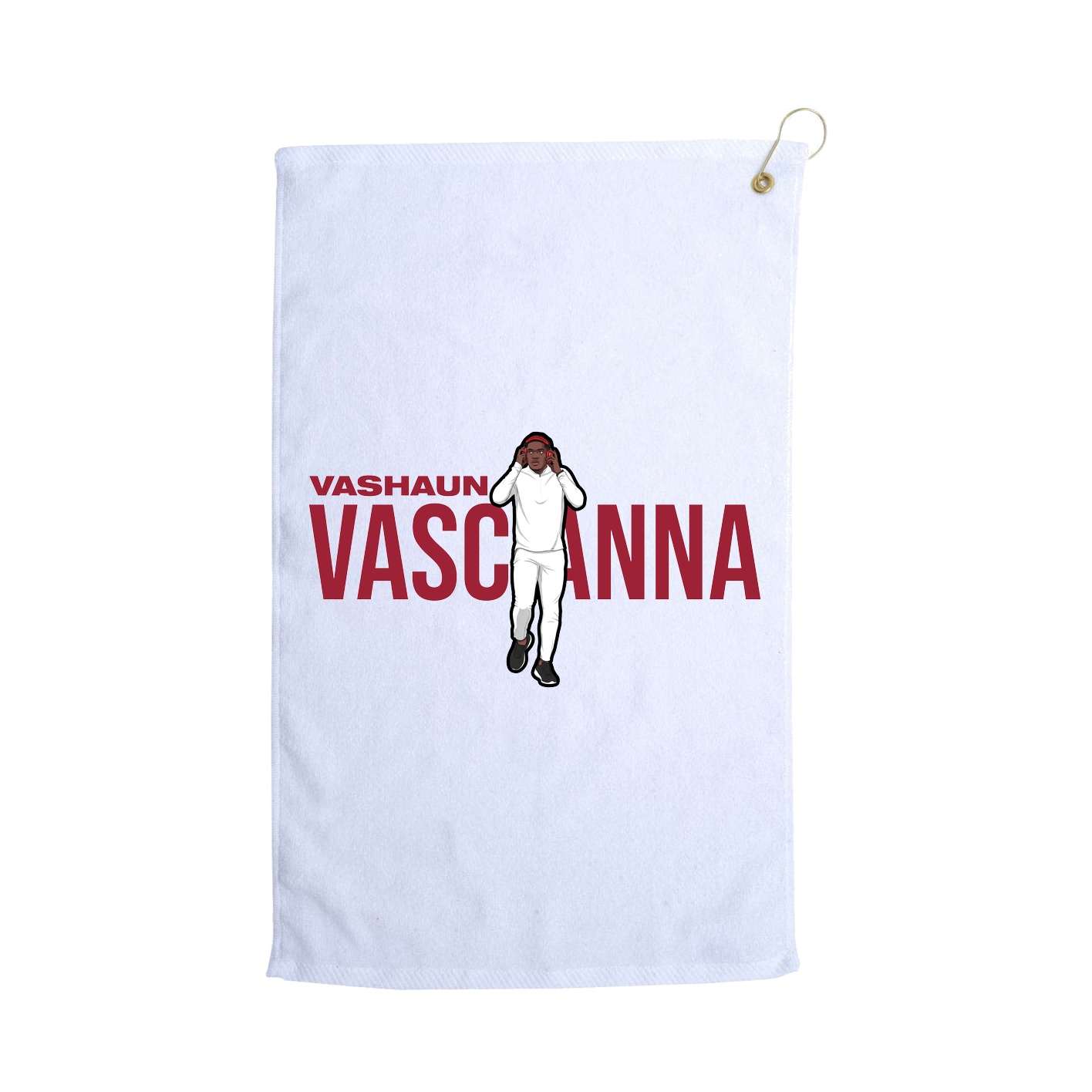 Golf Towel — Player Name in White