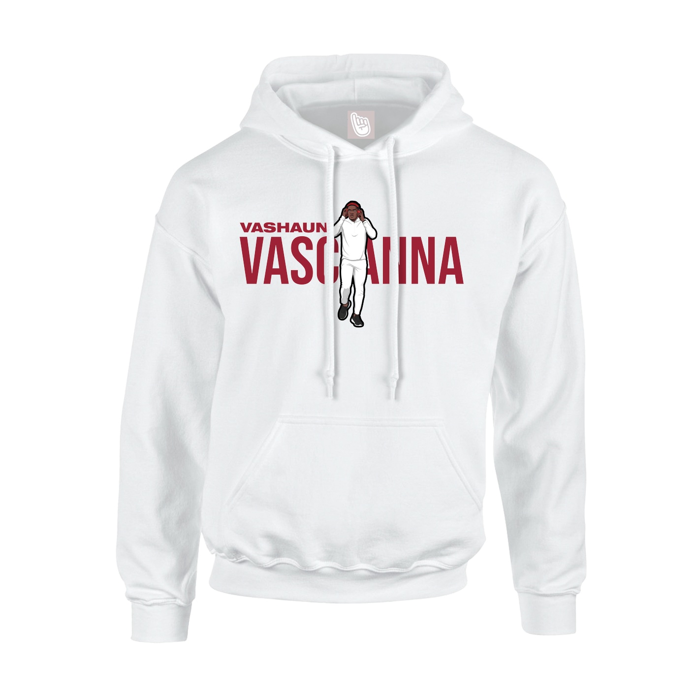 Hoodie — Player Name in White