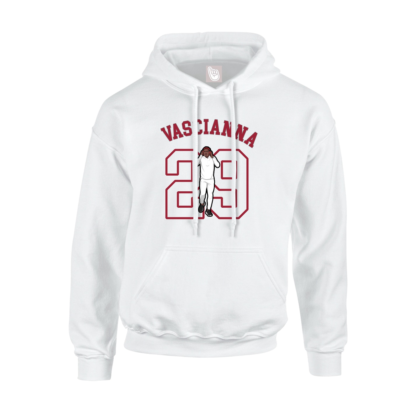 Youth Hoodie — Shirsey Arch in White