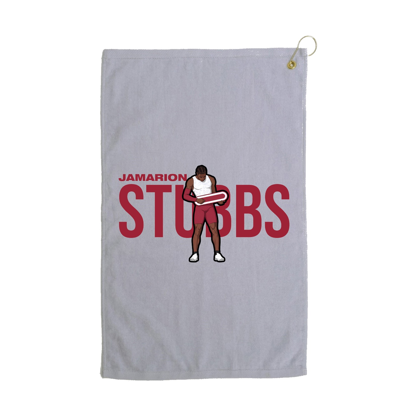 Golf Towel — Player Name in Grey