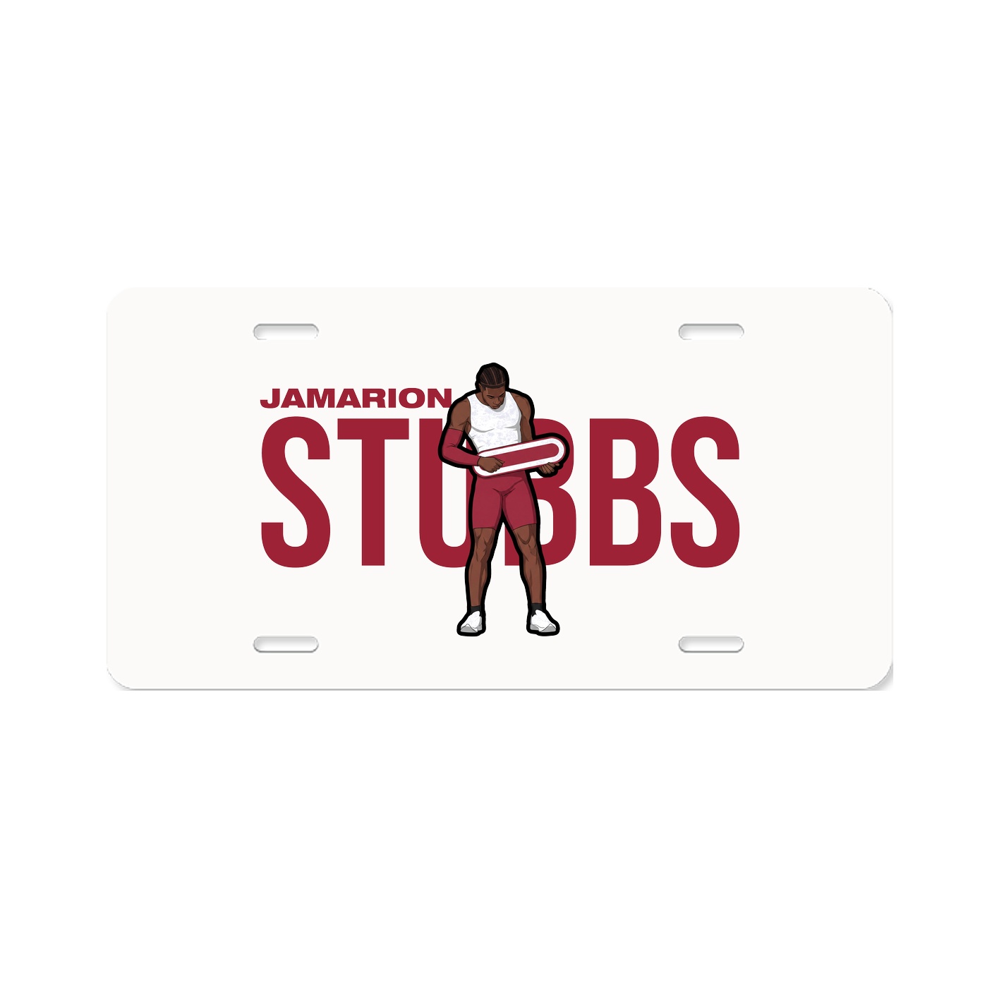 License Plate — Player Name in Classic