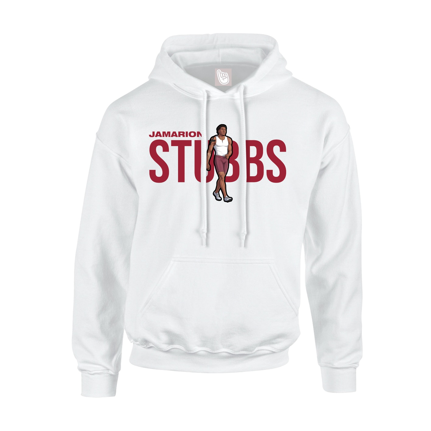 Youth Hoodie — Player Name in White