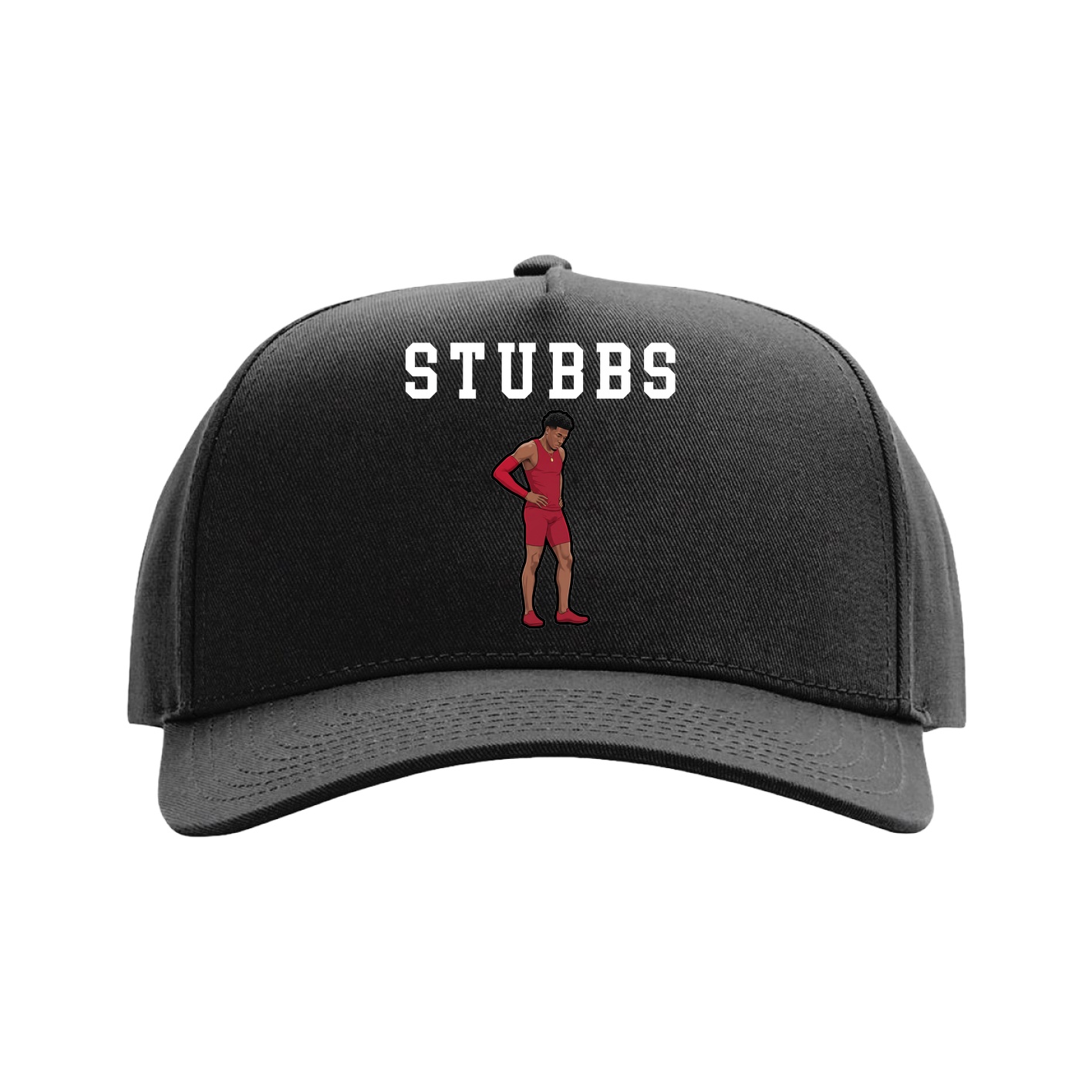 Full Fabric Five-Panel Champ Cap — Shirsey in Black