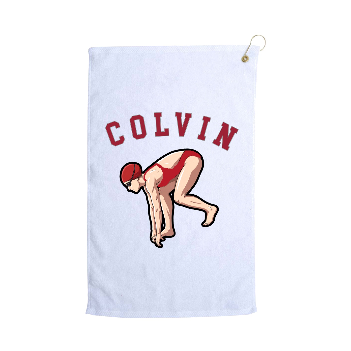 Golf Towel — Shirsey Arch in White