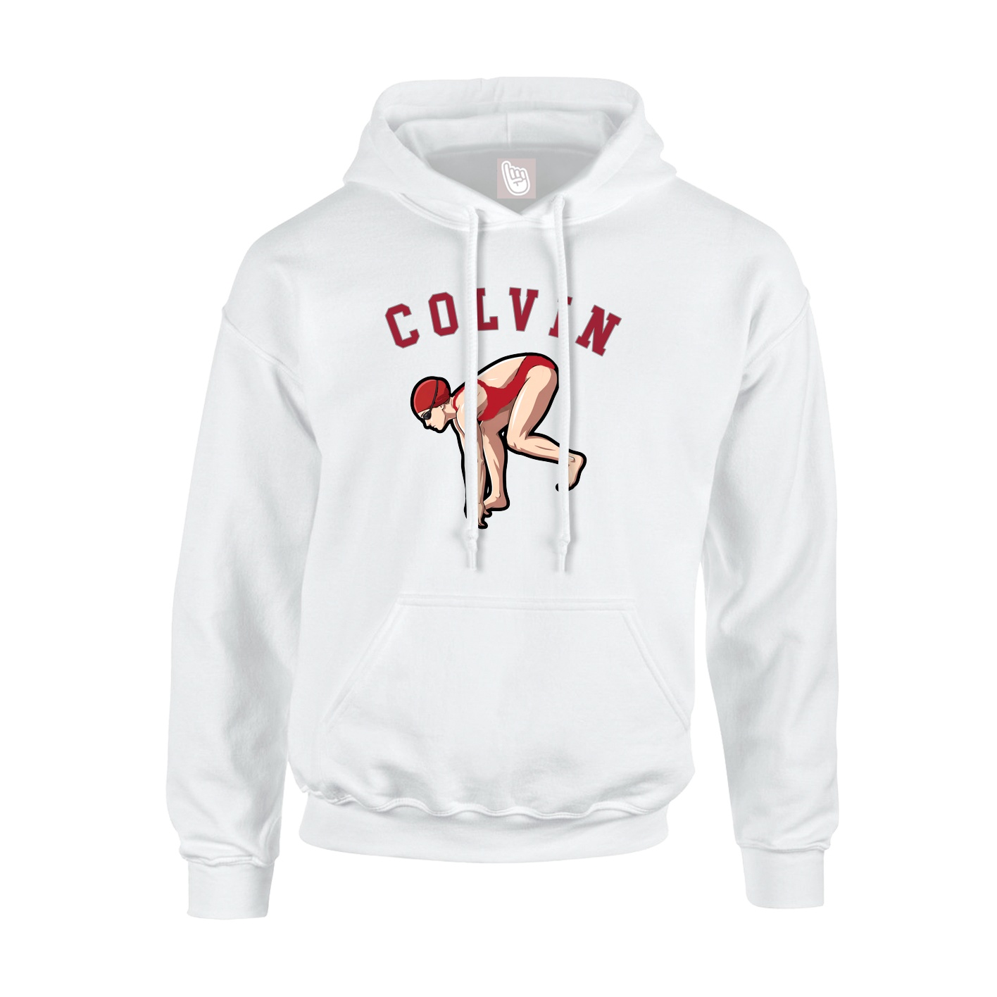 Youth Hoodie — Shirsey Arch in White