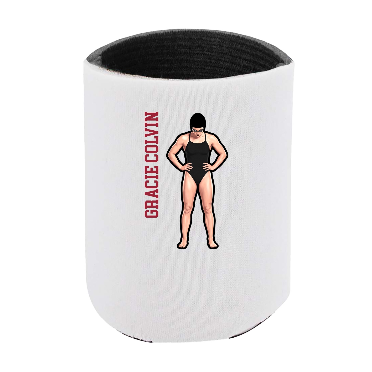 Can Holder — Name Vertical in White