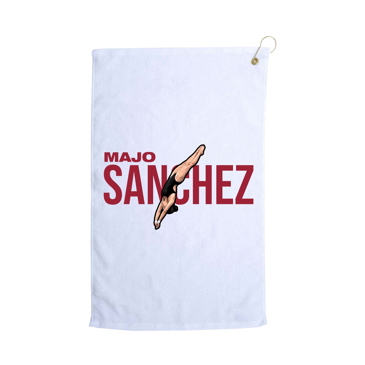Golf Towel — Player Name in White
