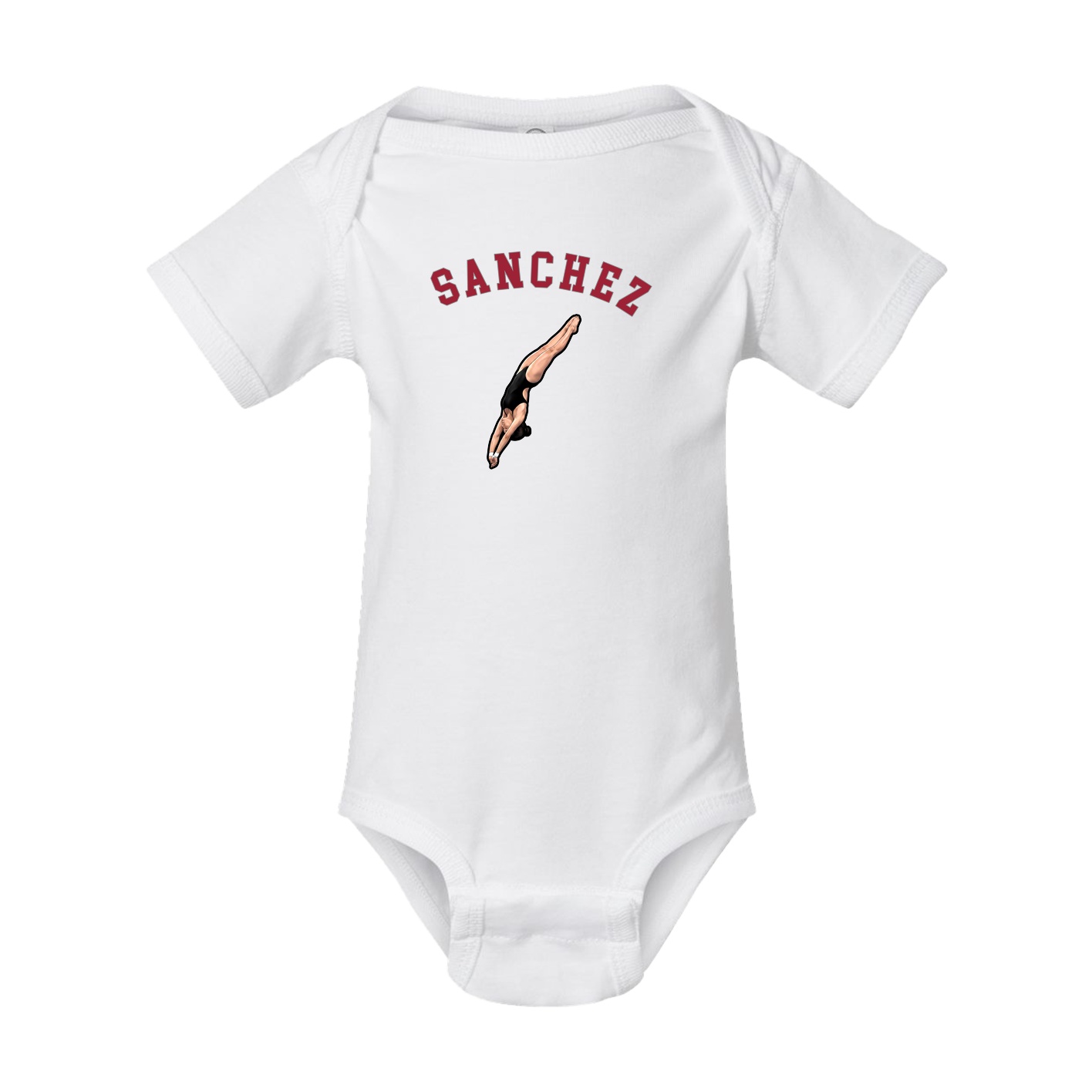 Baby Onesie — Shirsey Arch in White