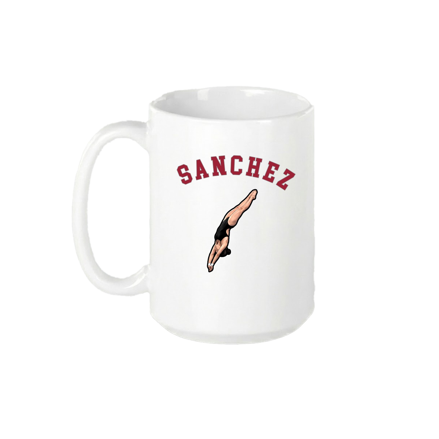 15oz Coffee Mug — Shirsey Arch in White
