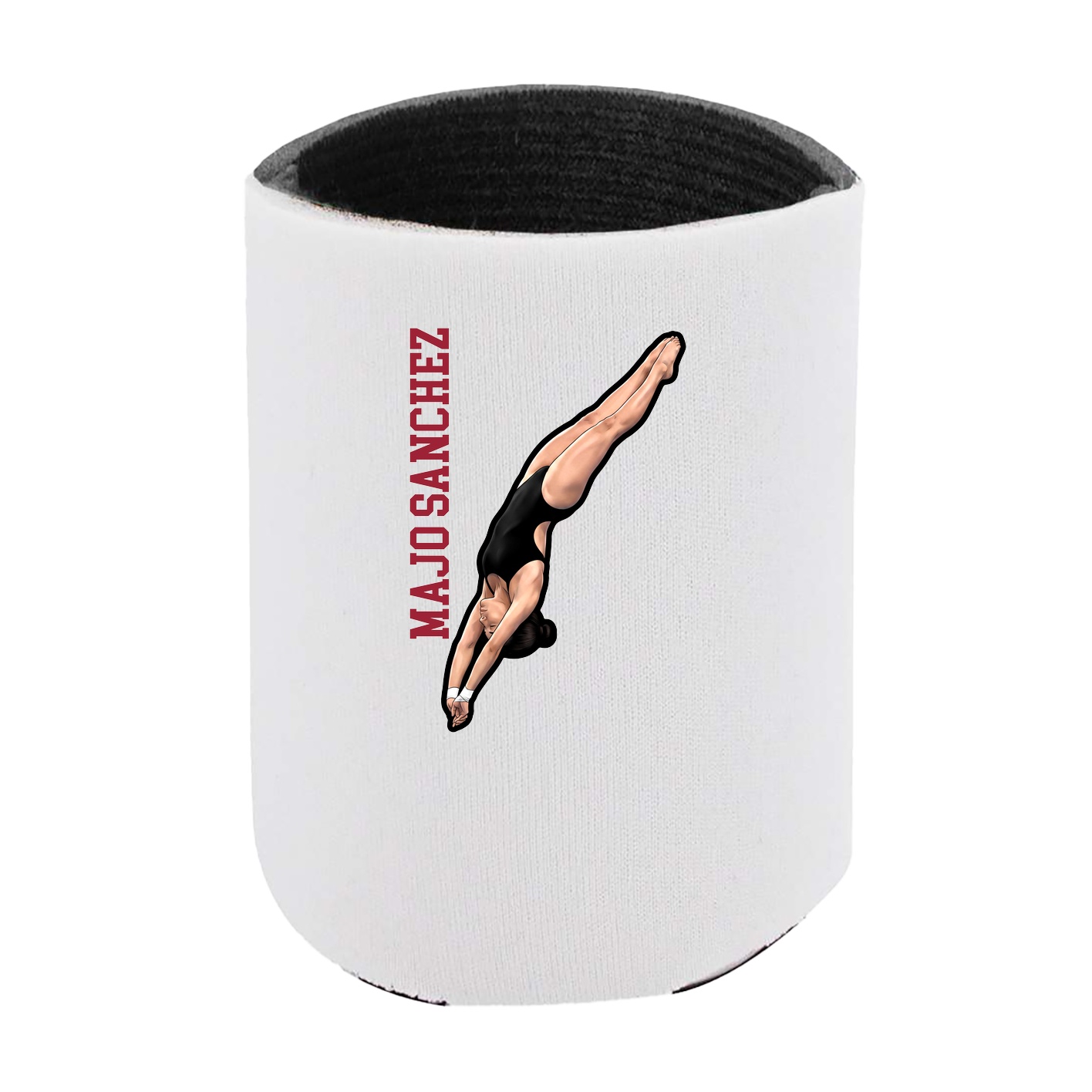Can Holder — Name Vertical in White