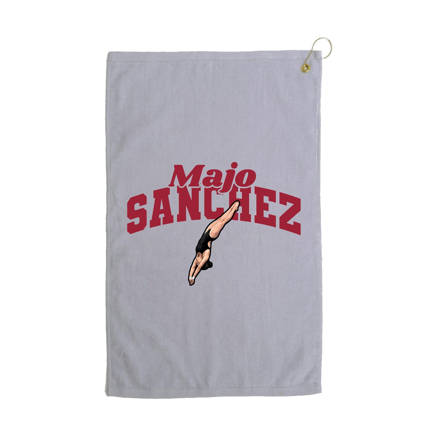 Golf Towel — Signature Arch in Grey