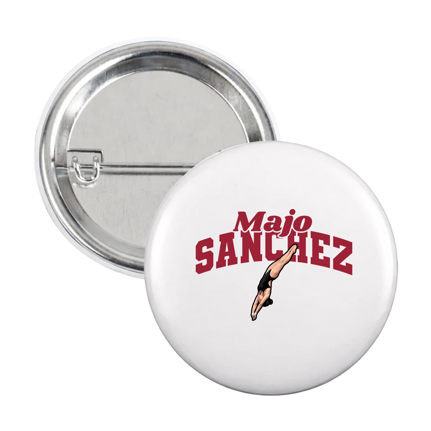 Game Day Button — Signature Arch in White