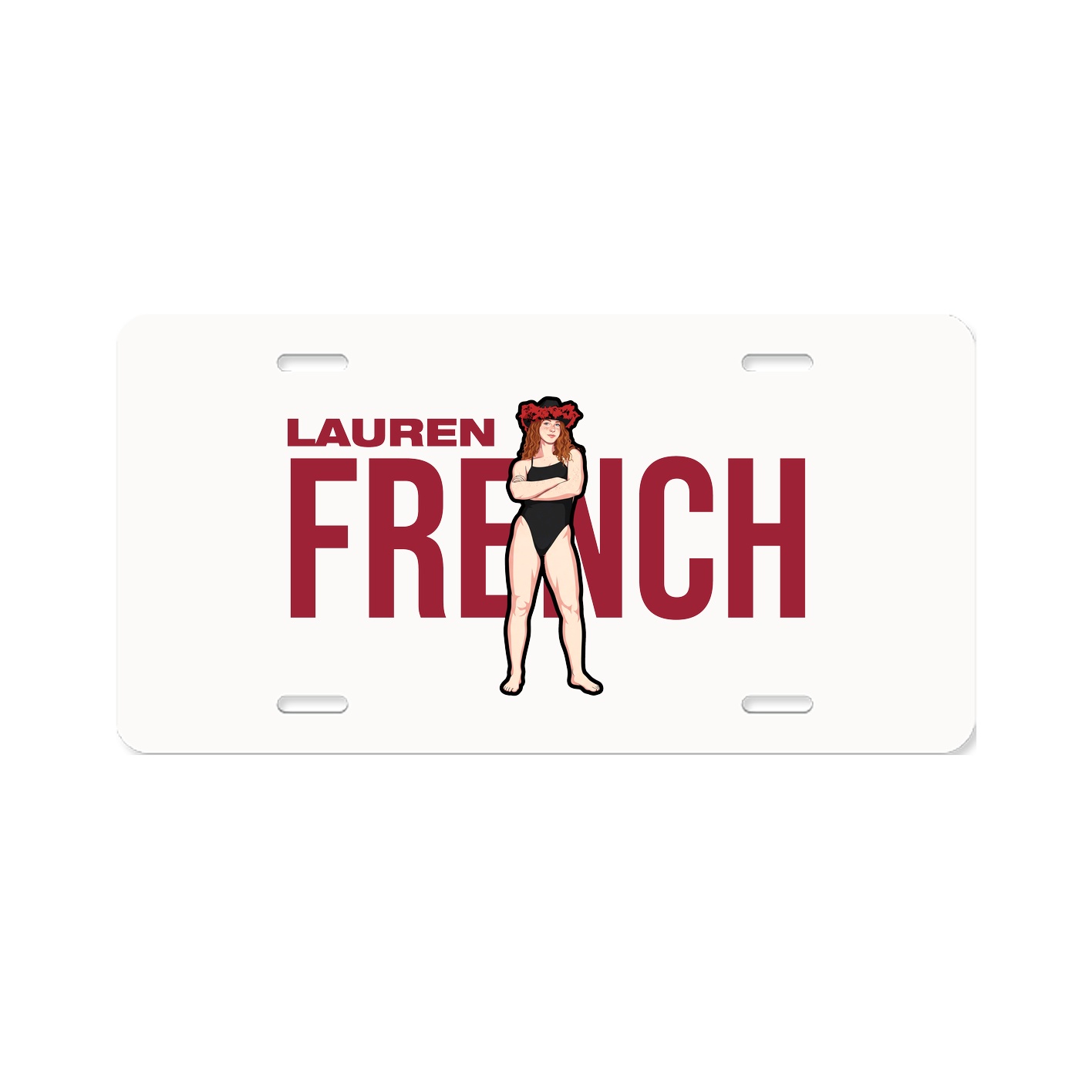 License Plate — Player Name in Classic