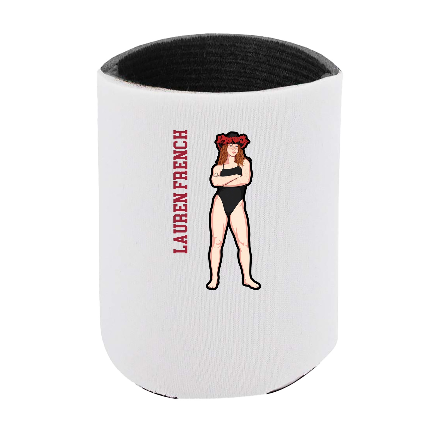 Can Holder — Name Vertical in White