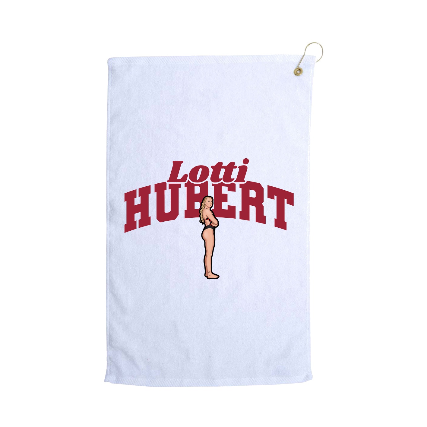Golf Towel — Signature Arch in White