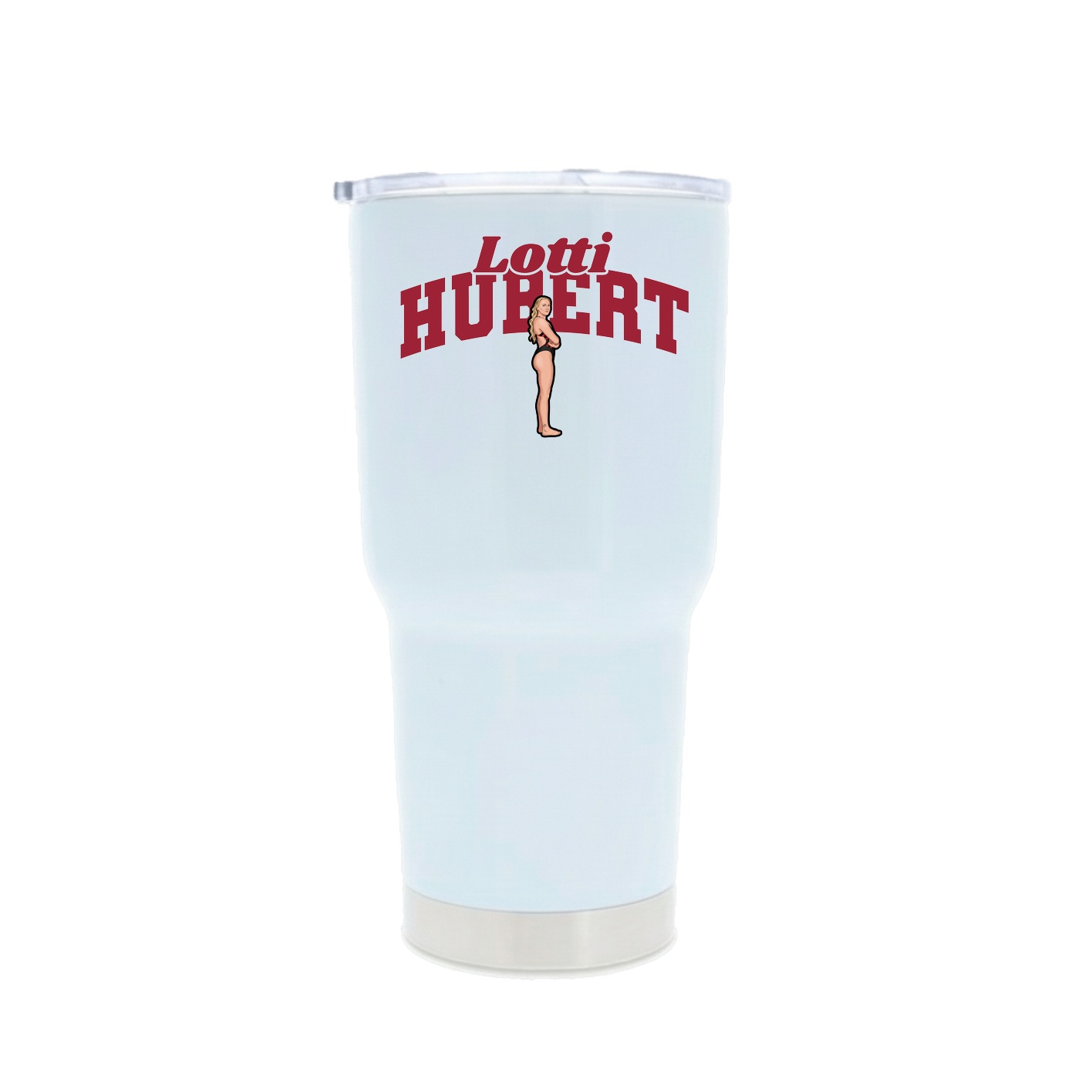 30oz Stainless Steel Tumbler — Signature Arch in White