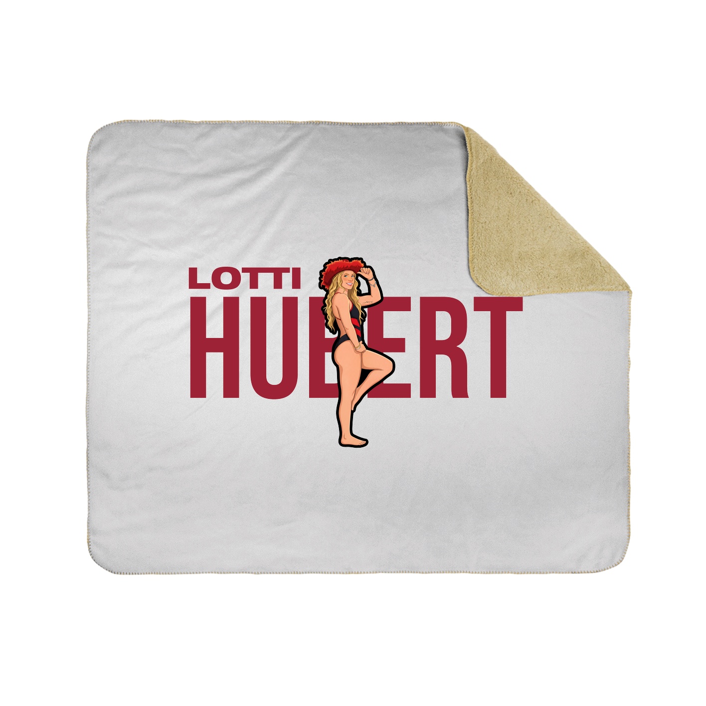 Throw Blanket — Player Name in White
