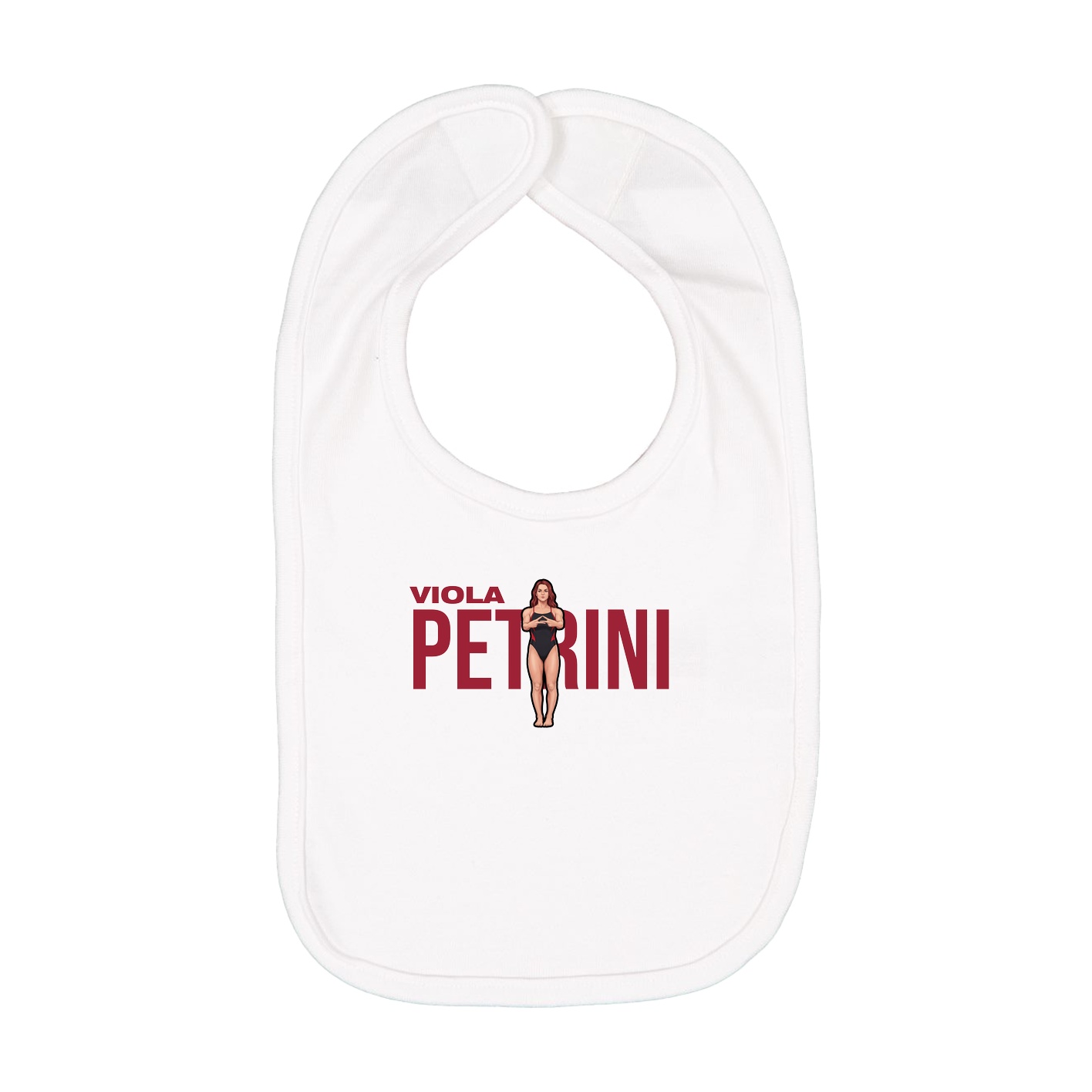 Infant Bib — Player Name in White