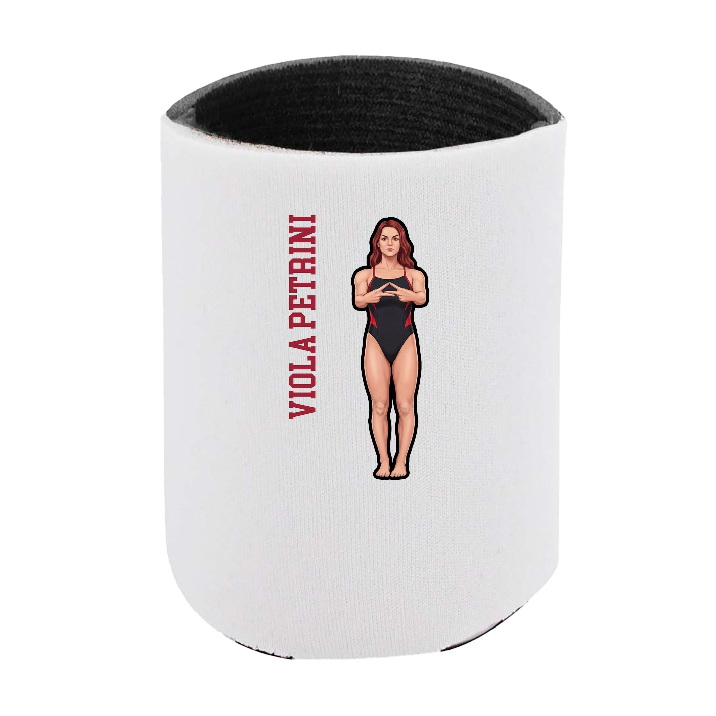 Can Holder — Name Vertical in White