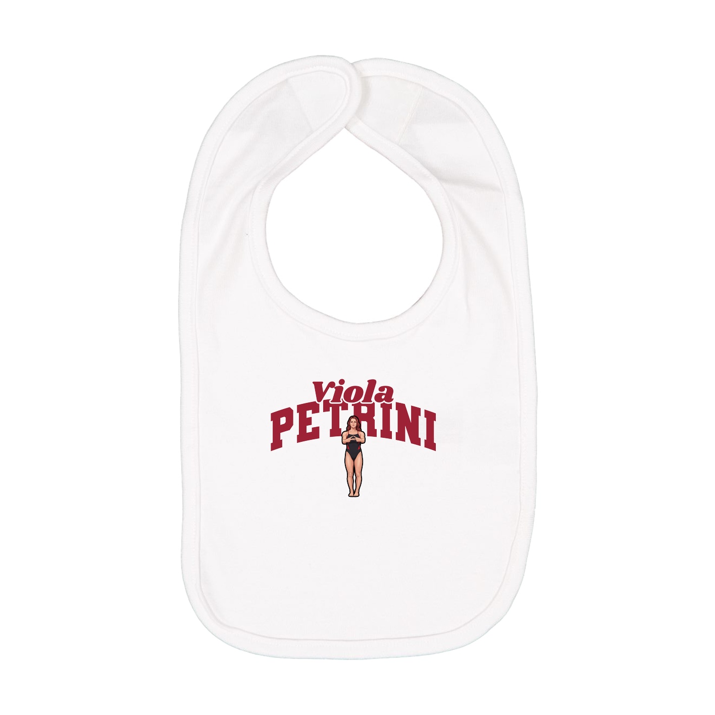 Infant Bib — Signature Arch in White