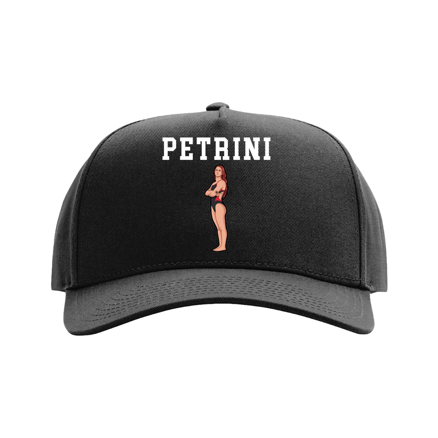 Full Fabric Five-Panel Champ Cap — Shirsey in Black