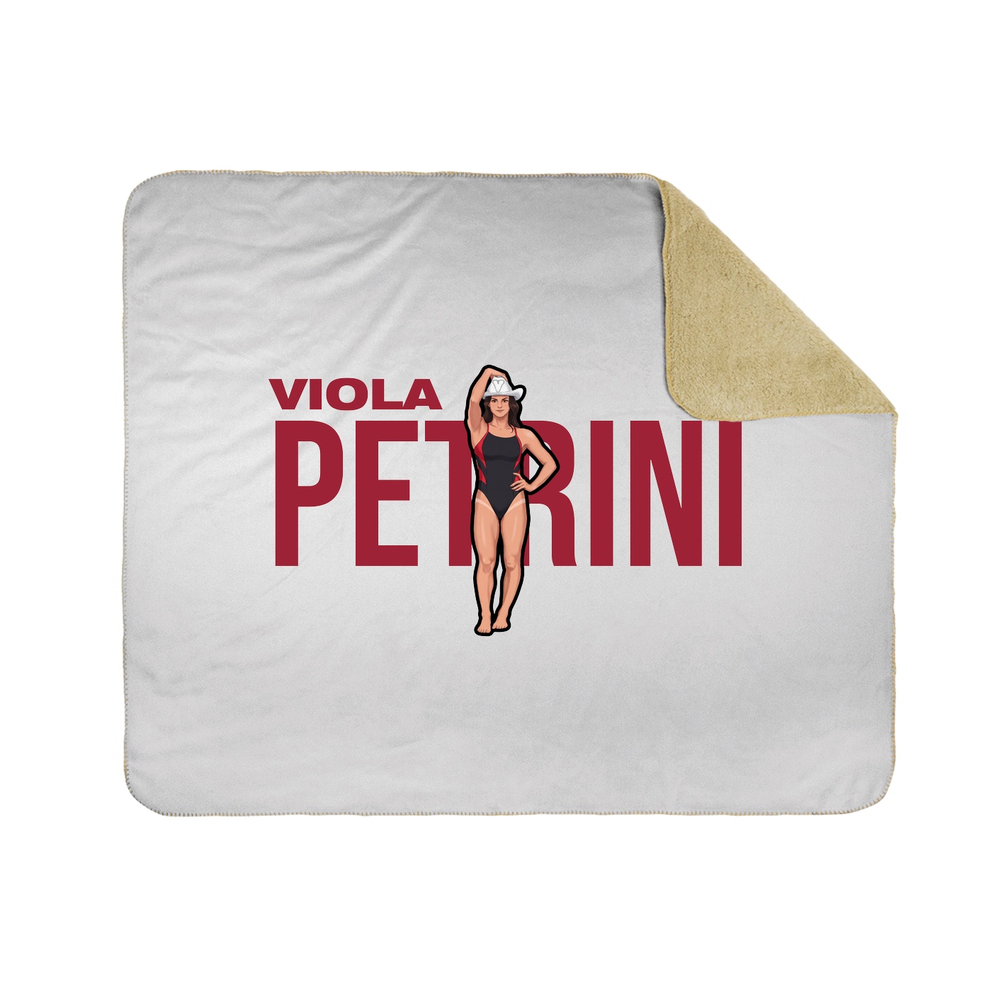Throw Blanket — Player Name in White