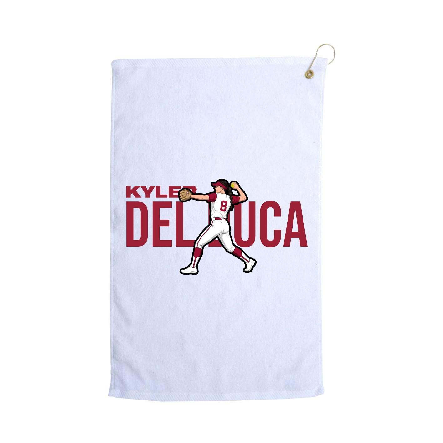 Golf Towel — Player Name in White