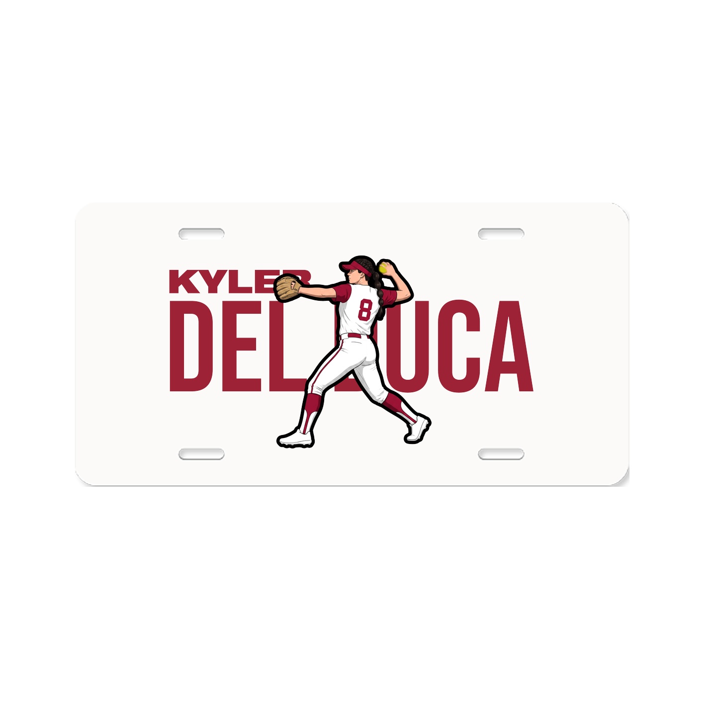 License Plate — Player Name in Classic