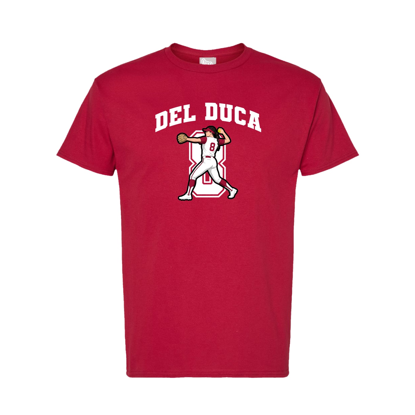 Tee — Number in Crimson