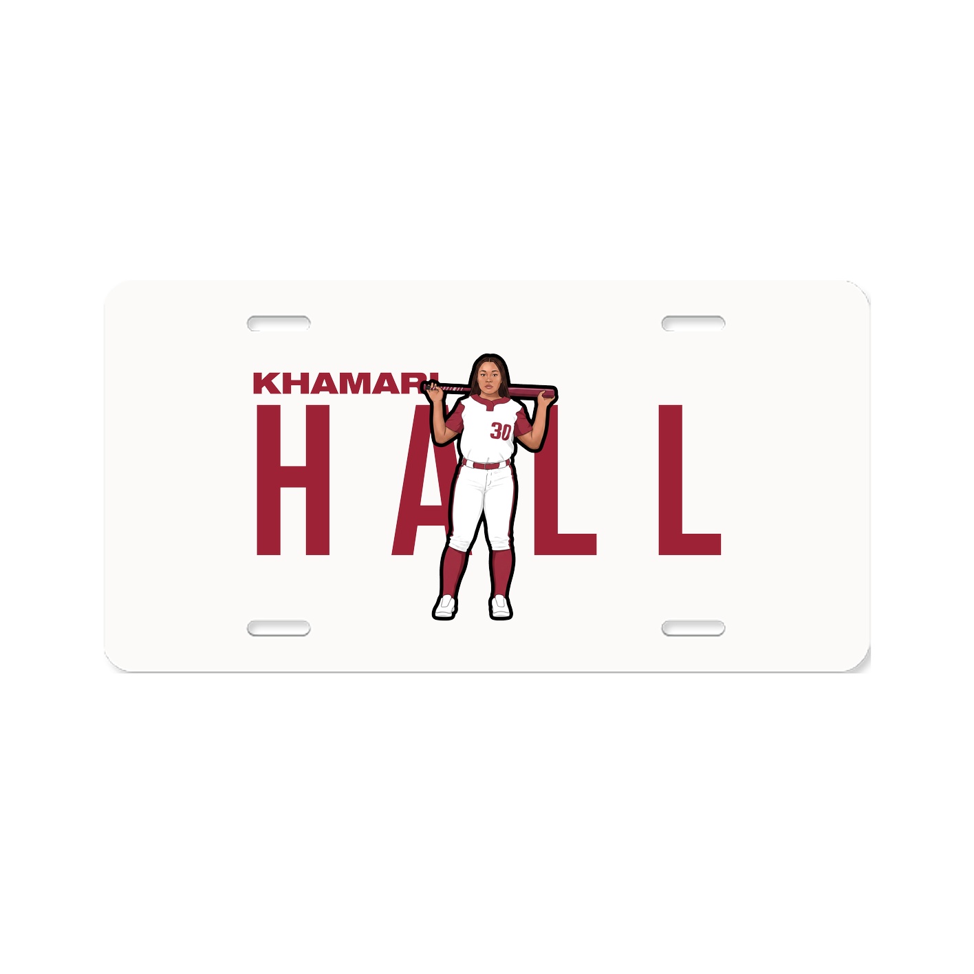 License Plate — Player Name in Classic