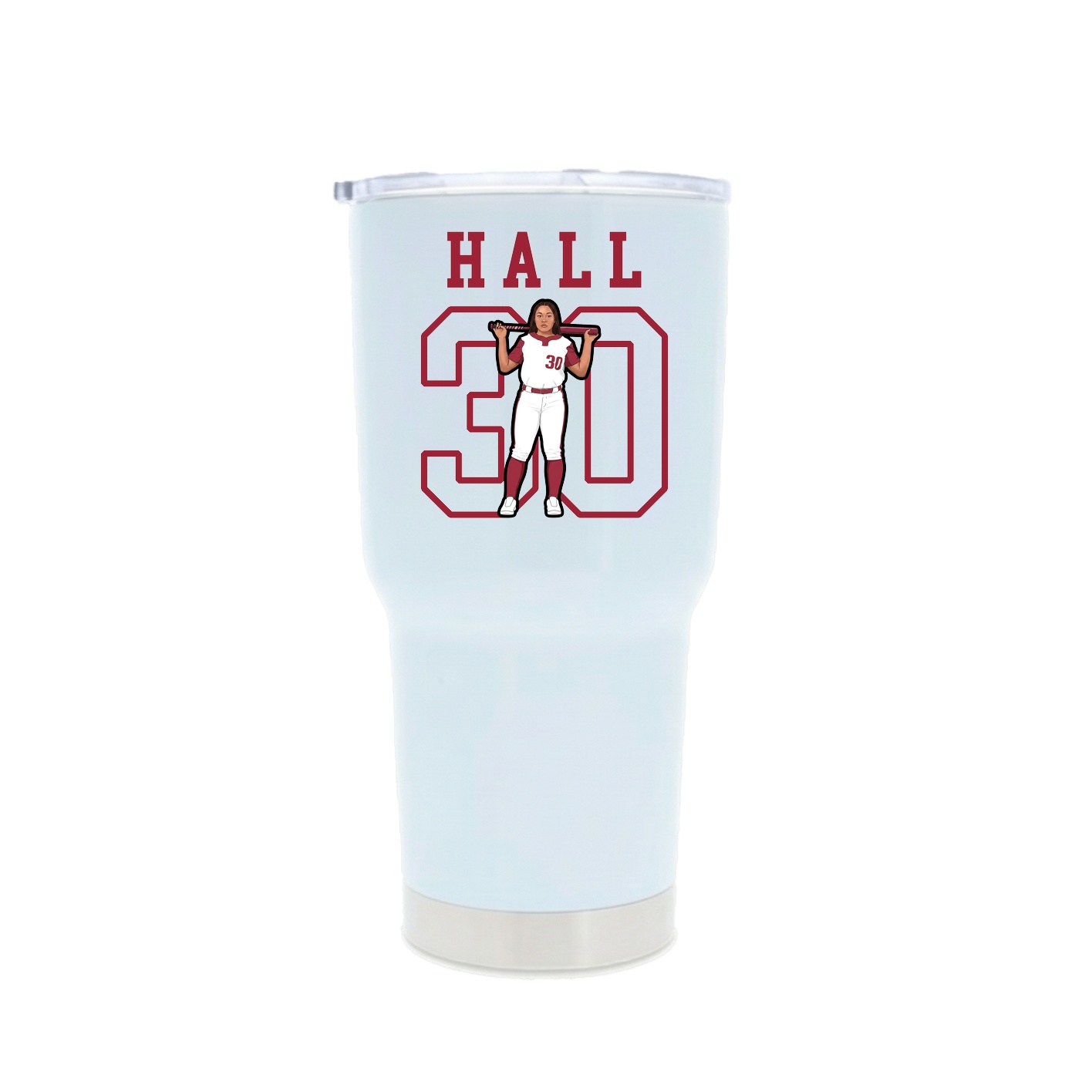 30oz Stainless Steel Tumbler — Shirsey in White